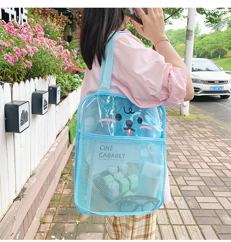 Mesh Cosmetic Bag Simple and Portable Storage Bag Large Capacity Outdoor Beach Bag Shoulder Bag Mesh Cosmetic Bag Simple and Portable Storage Bag Large Capacity Outdoor Beach Bag Shoulder Bag
