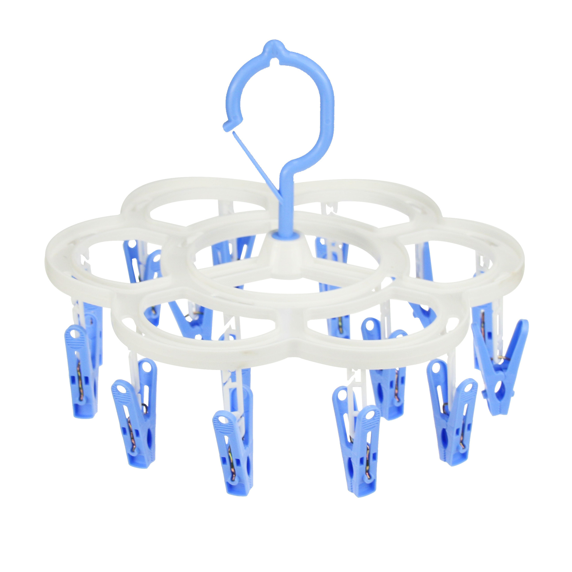 Wow Jia Two Free shipping Creative Windproof Plastic clip 16 clip Children clothes hanger dryer non-slip dryer drying clip