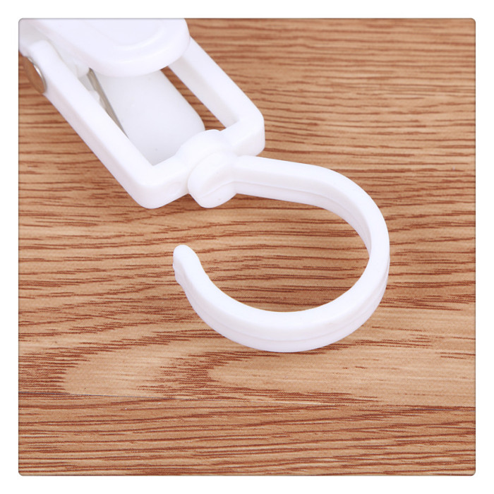 Good Quality Milky White Curtain Clip Boots Clip Hook Plastic Clip Plastic Curtain Clip Big Clip