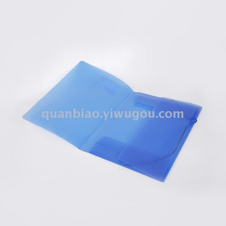 TRANBO PP file folder A4 FC size report folder with elastic plastic clip folder OEM