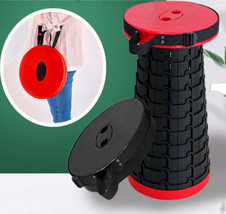 New Retractable Stool Outdoor Folding Stool Portable Folding Stool Fishing Stool Adjustable Folding Stool