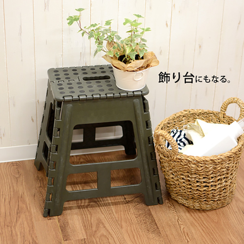 Export Thick Plastic Folding Stool Household Space-Saving Outdoor Portable Small Stool Small Stool for Children
