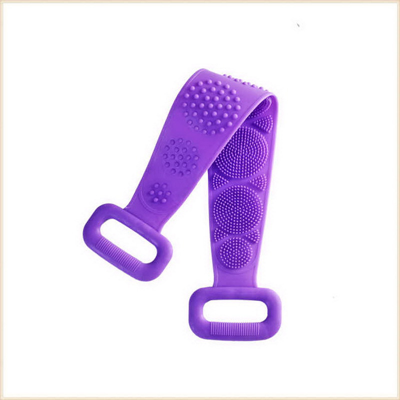 Bath Gadget Silicone Bath Towel Yellow Background with Florals Massage Bath Brush Environmentally Friendly Easy to Clean Back Rubbings Strip Factory Wholesale