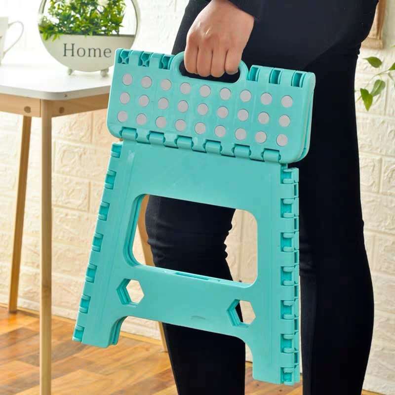 Thickened Plastic Folding Stool Portable Mini Chair Outdoor Foldable Stool Household High Stool Adult and Children Small Bench