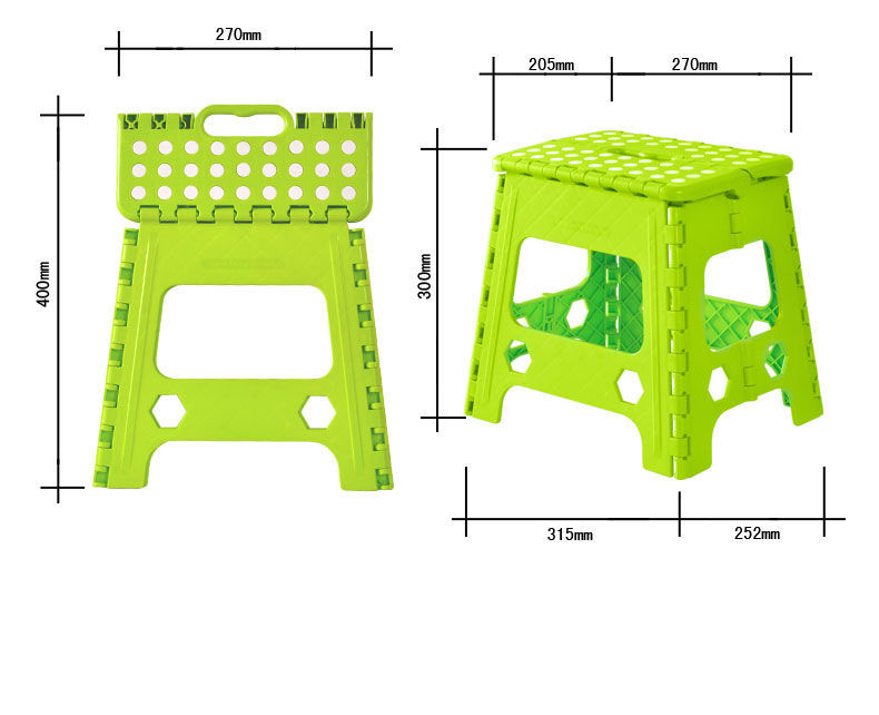 Thickened Plastic Folding Stool Portable Mini Chair Outdoor Foldable Stool Household High Stool Adult and Children Small Bench