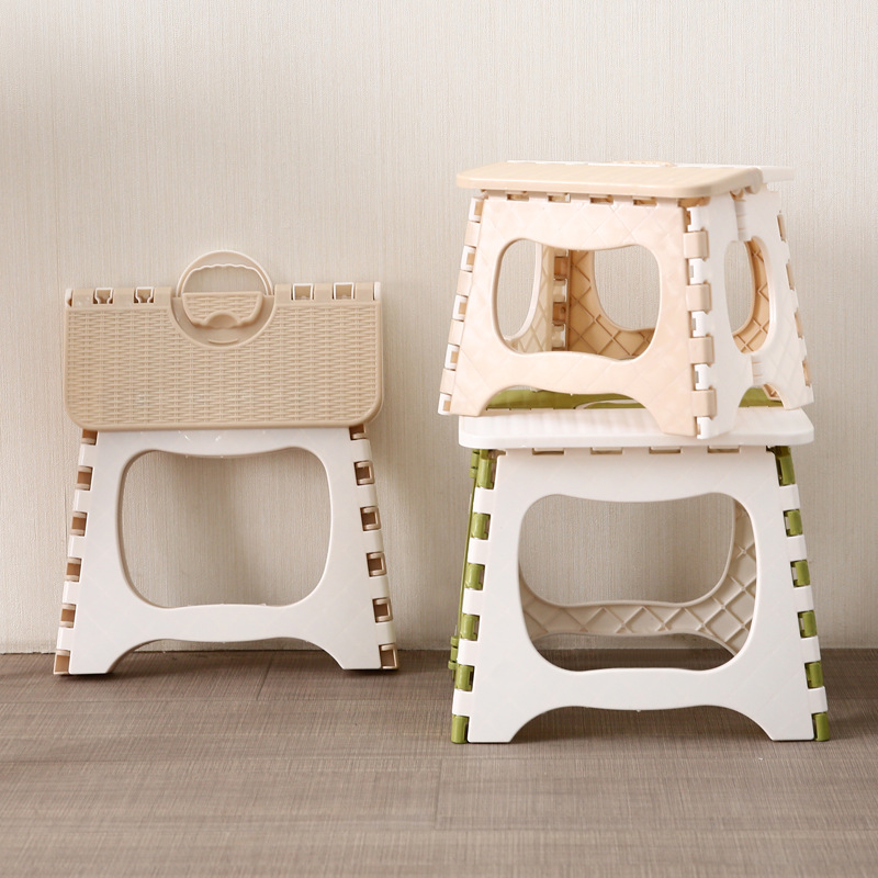 Home plain folding stool small stool for children bathroom adult line artifact portable plastic folding stool