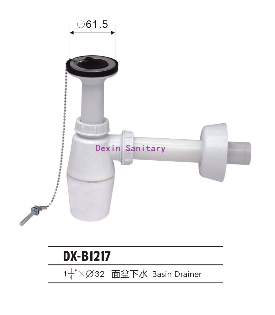 Factory direct sales 1-1/2,1-1/4 plastic basin water, German water