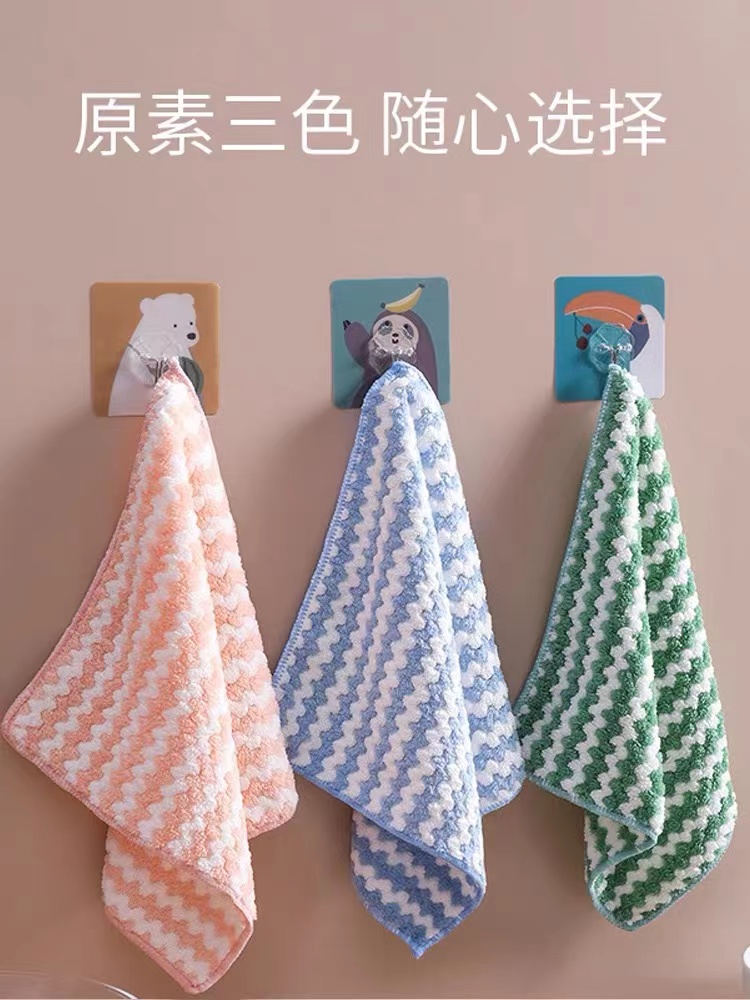 Cleaning Cloth for Kitchen Dishcloth Lazy Man Absorbent Lint-Free Oil-Free Scouring Pad to Clean a Table Wet and Dry Dual-Purpose Brush