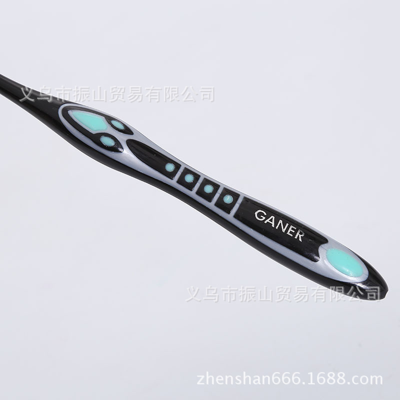 Carnier A46 Charcoal Clean Tooth Protection Spiral Brush Filaments with Bamboo Charcoal Rigid and Soft Toothbrush