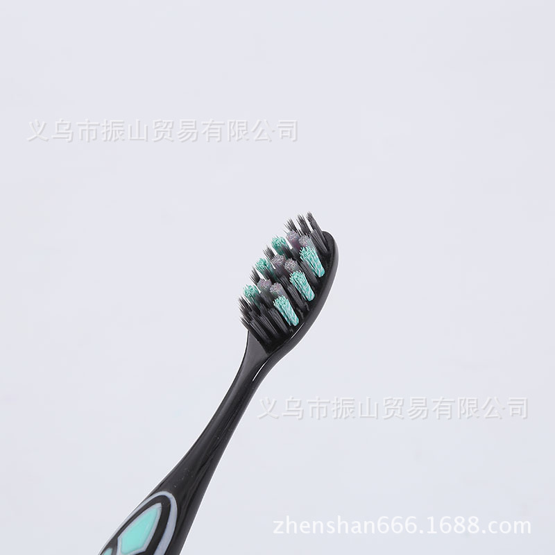 Carnier A46 Charcoal Clean Tooth Protection Spiral Brush Filaments with Bamboo Charcoal Rigid and Soft Toothbrush