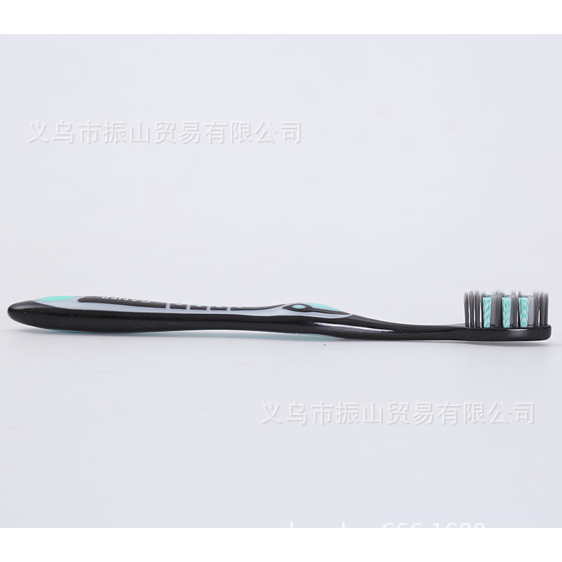 Carnier A46 Charcoal Clean Tooth Protection Spiral Brush Filaments with Bamboo Charcoal Rigid and Soft Toothbrush
