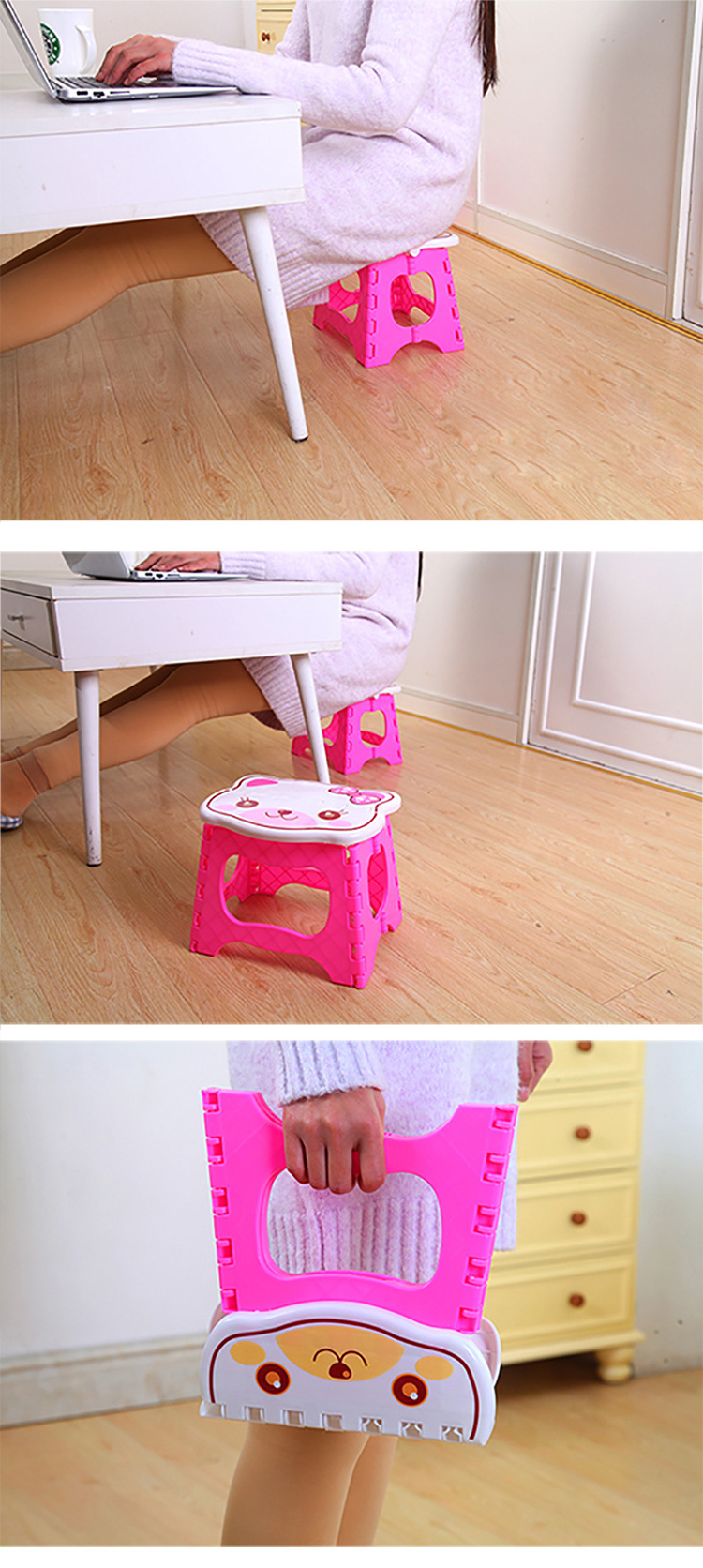 Portable Bathroom Folding Stool Plastic Cartoon Cat Head Stool Bathroom Stool Outdoor Fishing Chair Train Bench Portable Bathroom Folding Stool Plastic Cartoon Cat Head Stool Bathroom Stool Outdoor Fishing Chair Train Bench