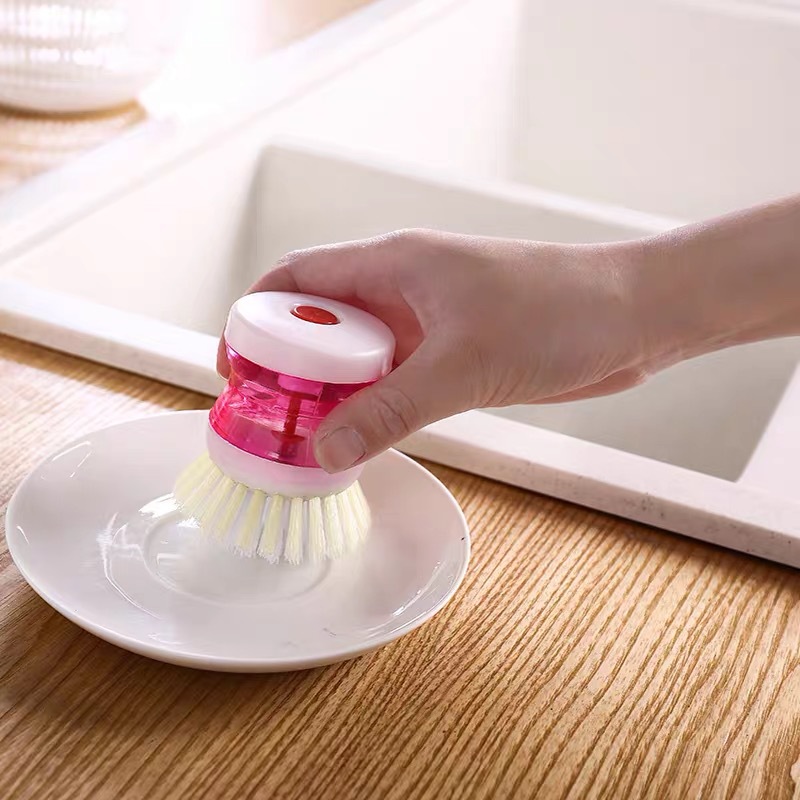 Add Liquid brush pan Brush automatic Add Liquid Convenient Clean Scrub pan Brush wash dishes Brush Wash dishes