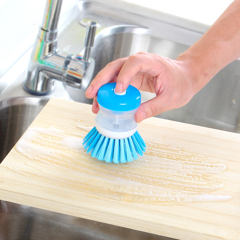Add Liquid brush pan Brush automatic Add Liquid Convenient Clean Scrub pan Brush wash dishes Brush Wash dishes