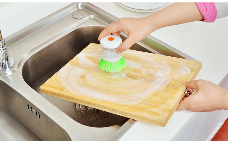 Add Liquid brush pan Brush automatic Add Liquid Convenient Clean Scrub pan Brush wash dishes Brush Wash dishes