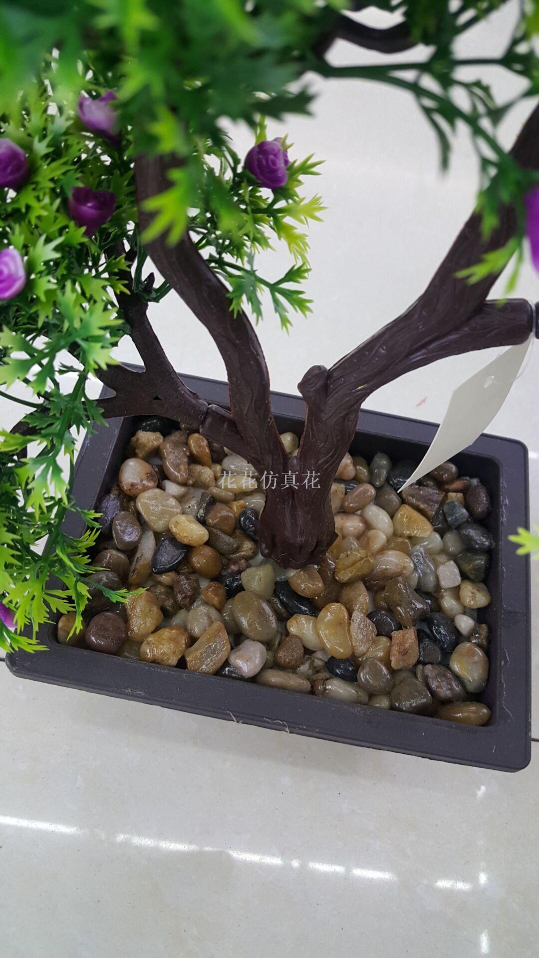 Simulation decoration of plastic basin stone big fork vanilla rose bud decorative living room, bedroom