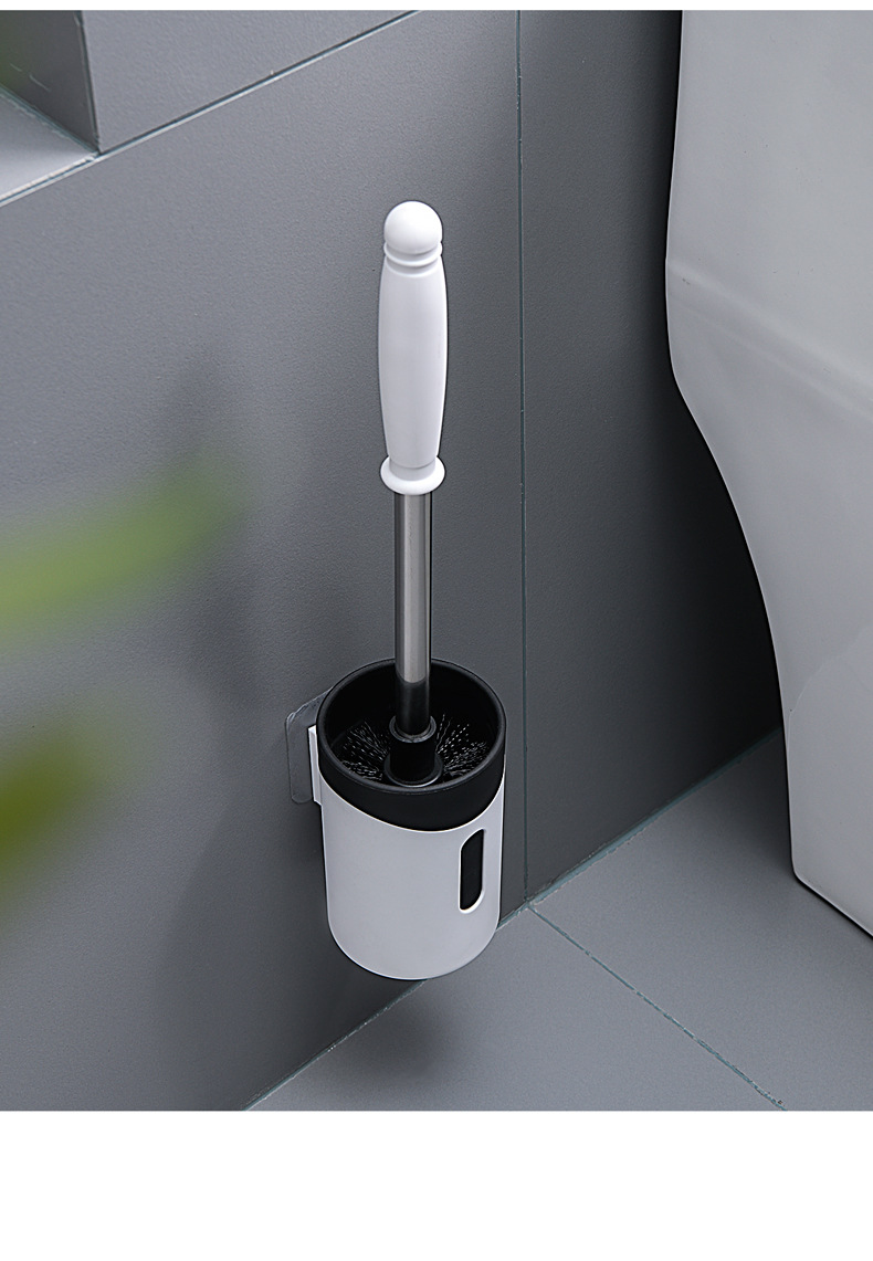Bathroom Wall-Mounted Toilet Brush Toilet Brush Toilet No Dead Angle Clean Toilet Home Cleaning Creative Wall-Mounted