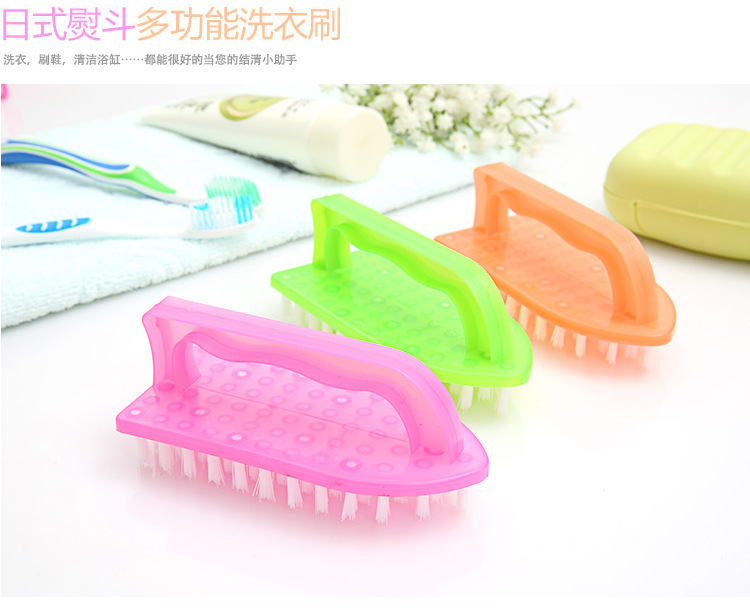 With handle iron plastic washing brush clean washing brush bath brush basin brush shoe brush source wholesale