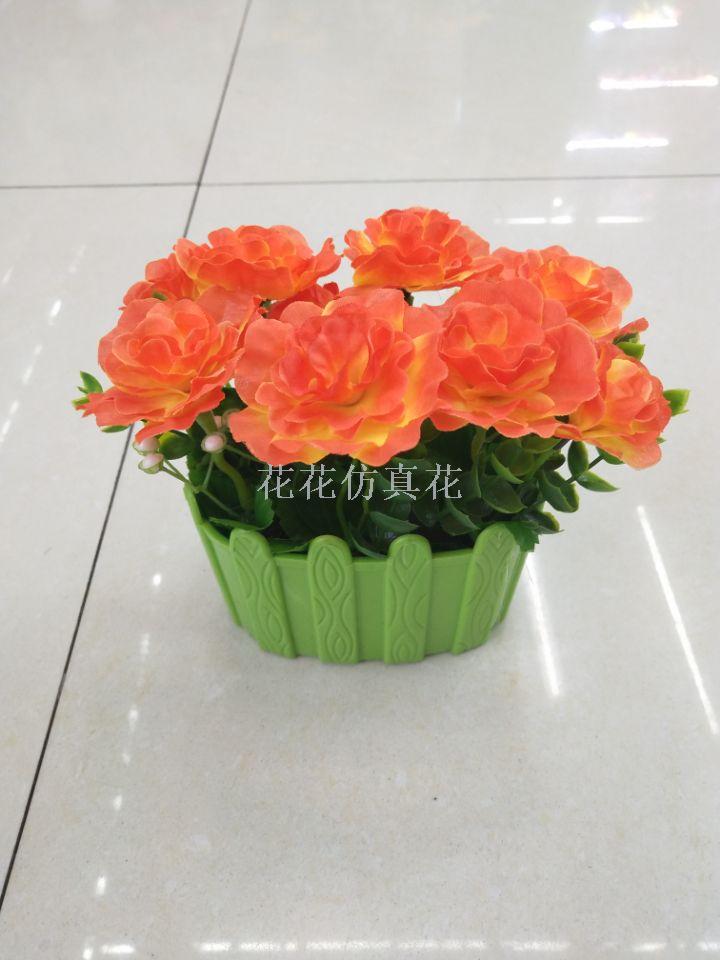 Simulation decoration of plastic basin and the column peony decorative living room bedroom to study Simulation decoration of plastic basin and the column peony decorative living room bedroom to study