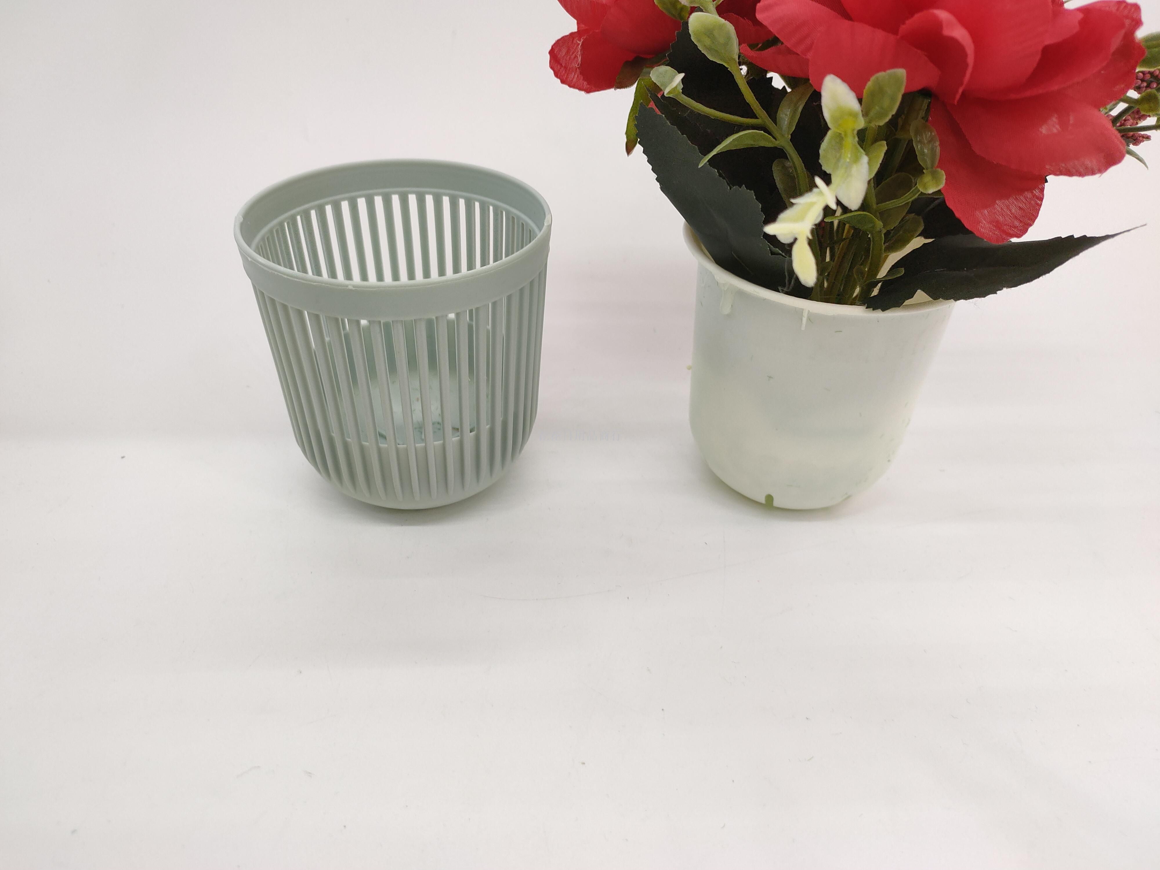 New style plastic basin silk flower rose garden idyllic decoration set a fake flower collocation New style plastic basin silk flower rose garden idyllic decoration set a fake flower collocation