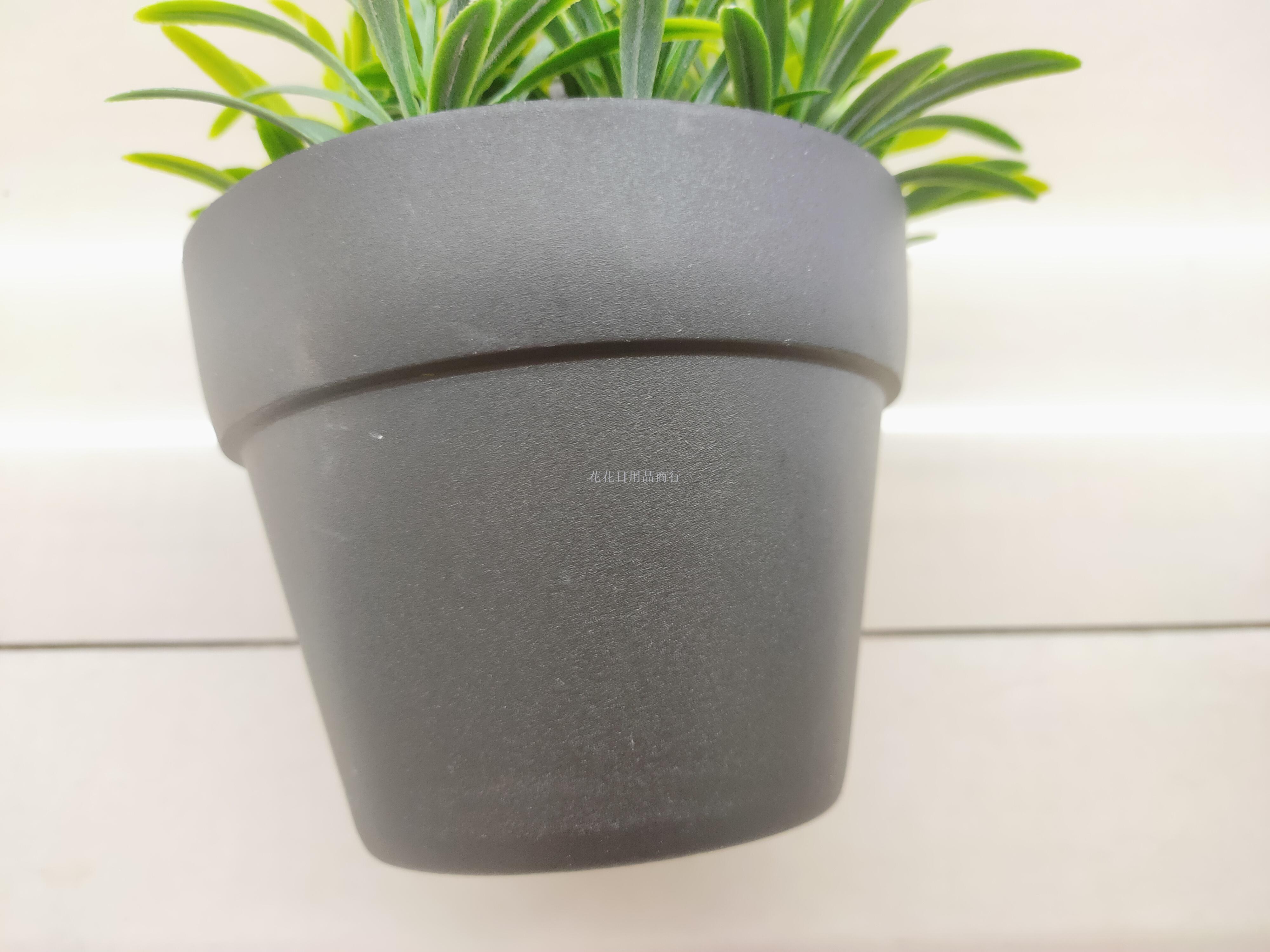 Artificial flower black plastic basin green plant bonsai adornment living room table and so on