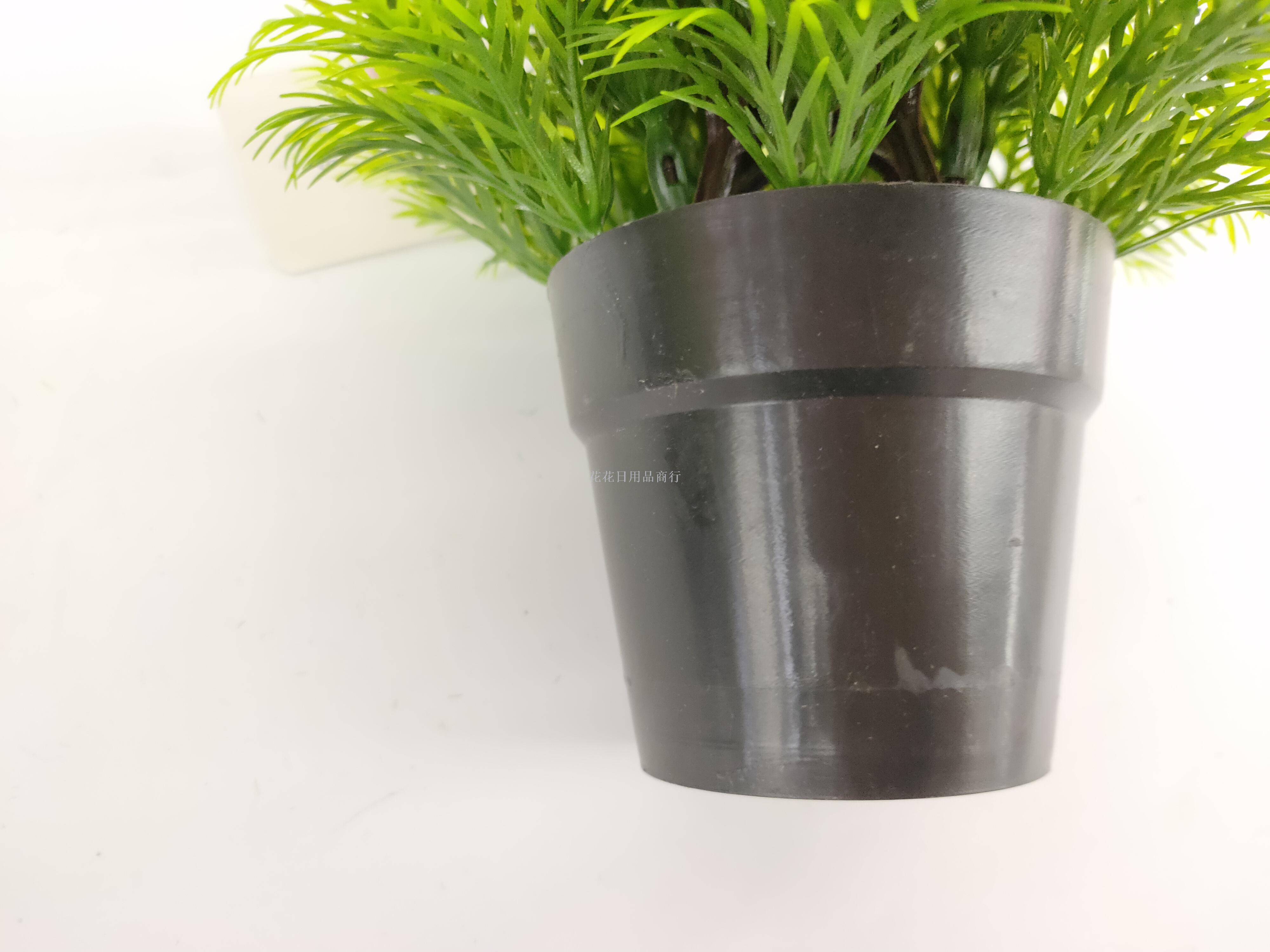 Artificial flower false flower black plastic basin vanilla rose bonsai decorative living room bedroom table and so on