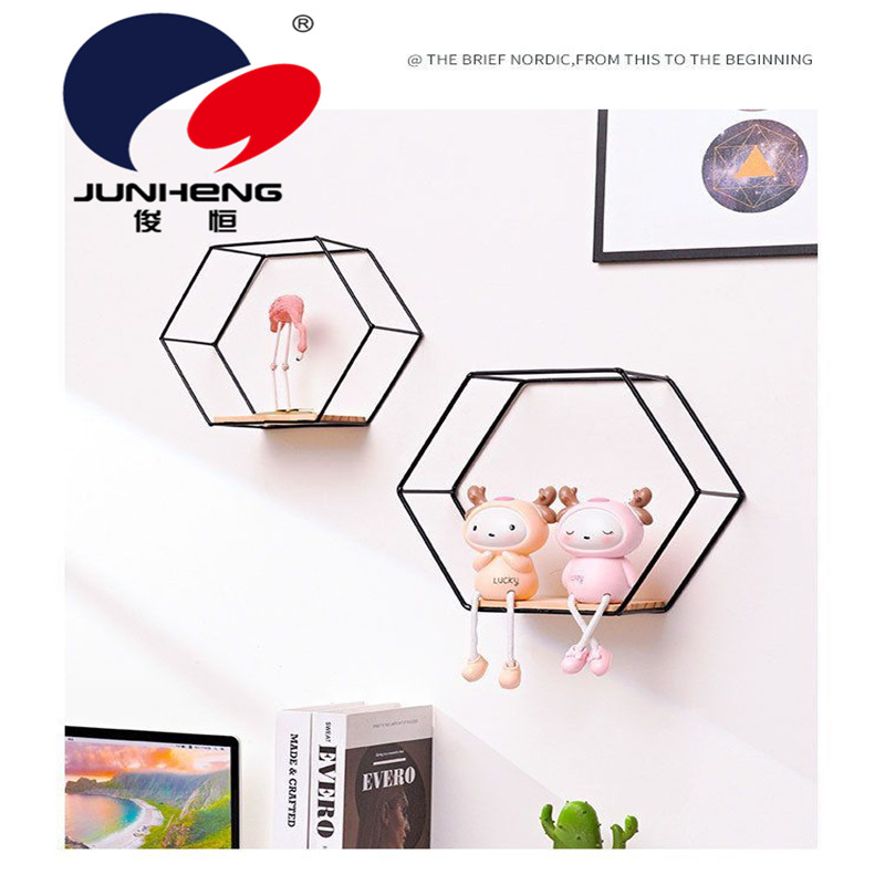 Creative Iron Wall Hexagonal Storage Rack Living Room Wall Hanging Bedroom Wall Storage Rack Creative Iron Wall Hexagonal Storage Rack Living Room Wall Hanging Bedroom Wall Storage Rack