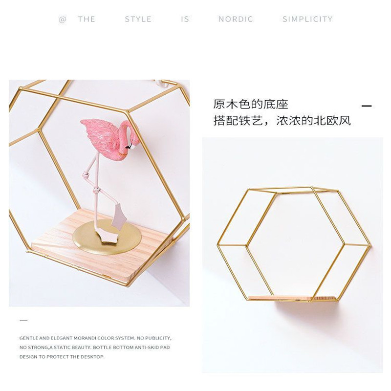 Creative Iron Wall Hexagonal Storage Rack Living Room Wall Hanging Bedroom Wall Storage Rack Creative Iron Wall Hexagonal Storage Rack Living Room Wall Hanging Bedroom Wall Storage Rack