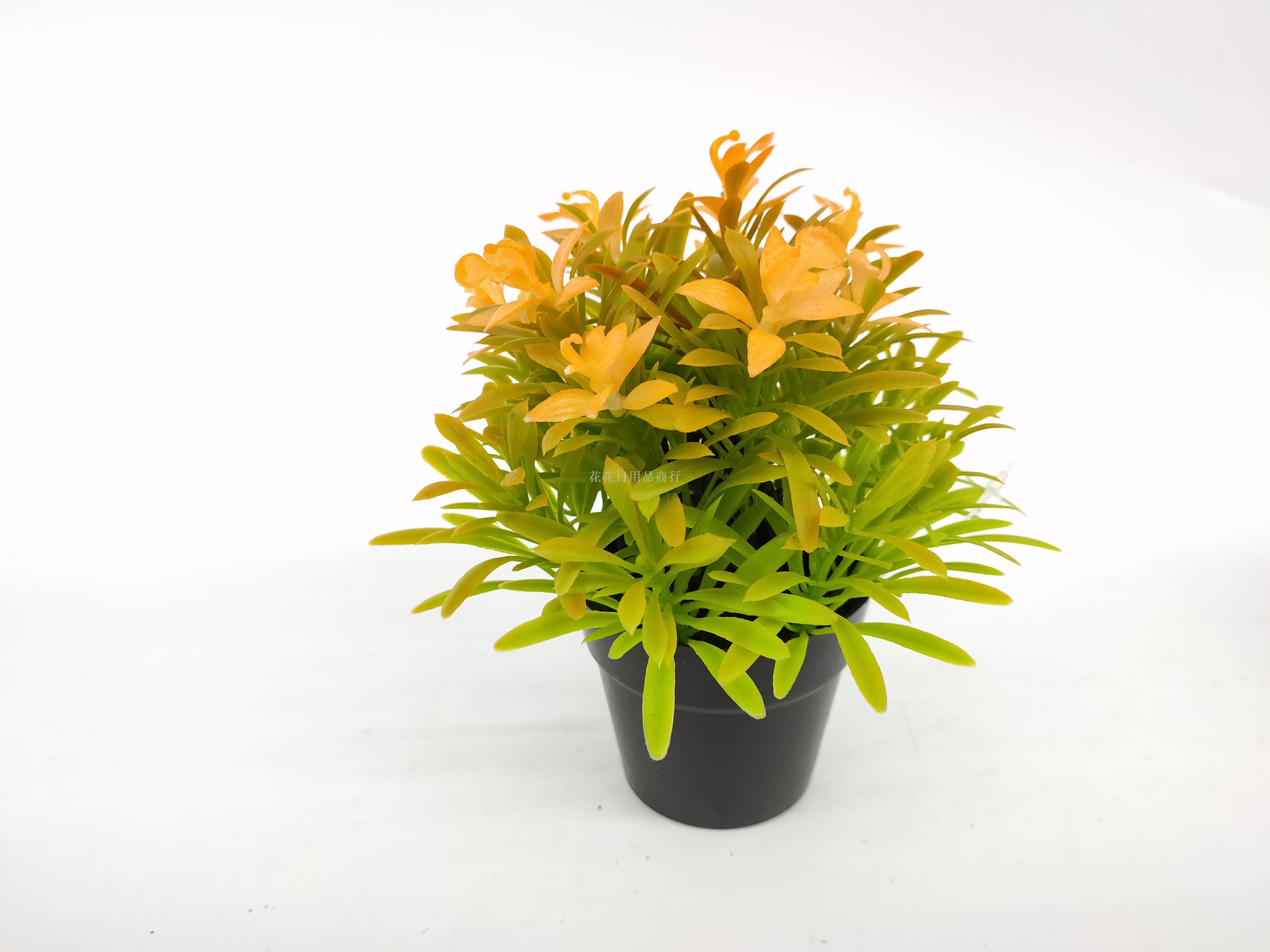 Artificial flower false flower black plastic basin flower flower bonsai decoration living room bedroom table and so on