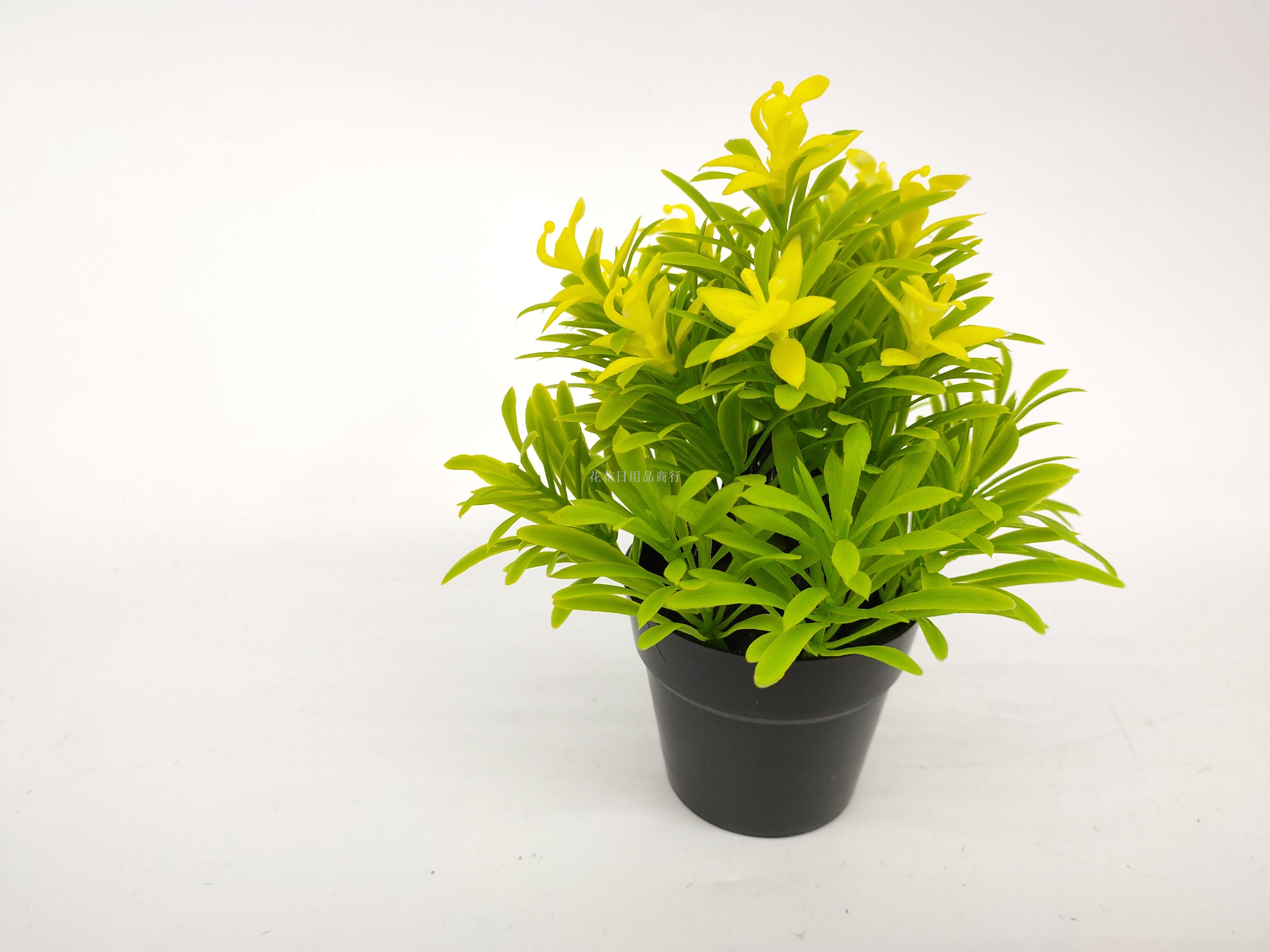 Artificial flower false flower black plastic basin flower flower bonsai decoration living room bedroom table and so on