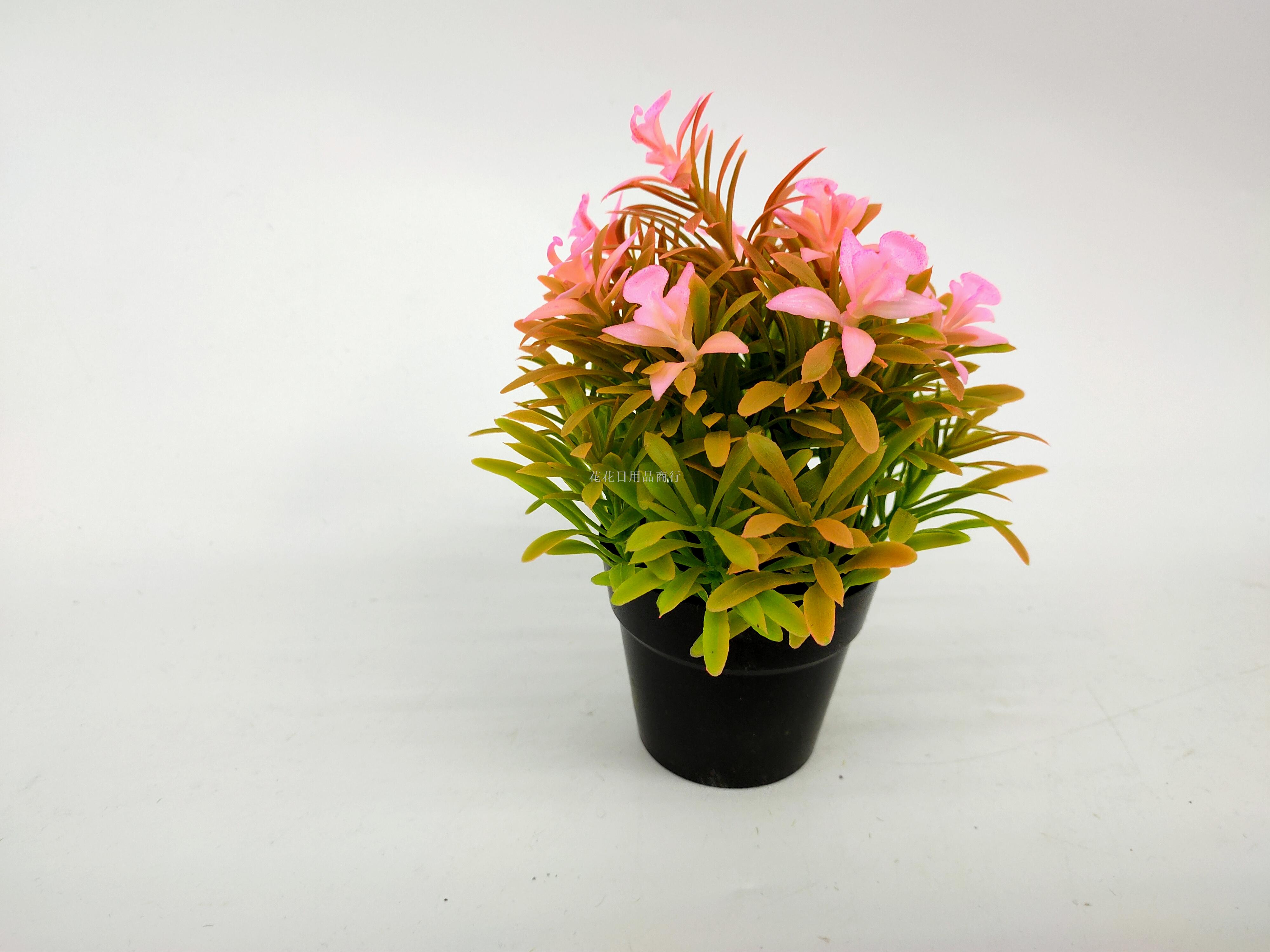 Artificial flower false flower black plastic basin flower flower bonsai decoration living room bedroom table and so on
