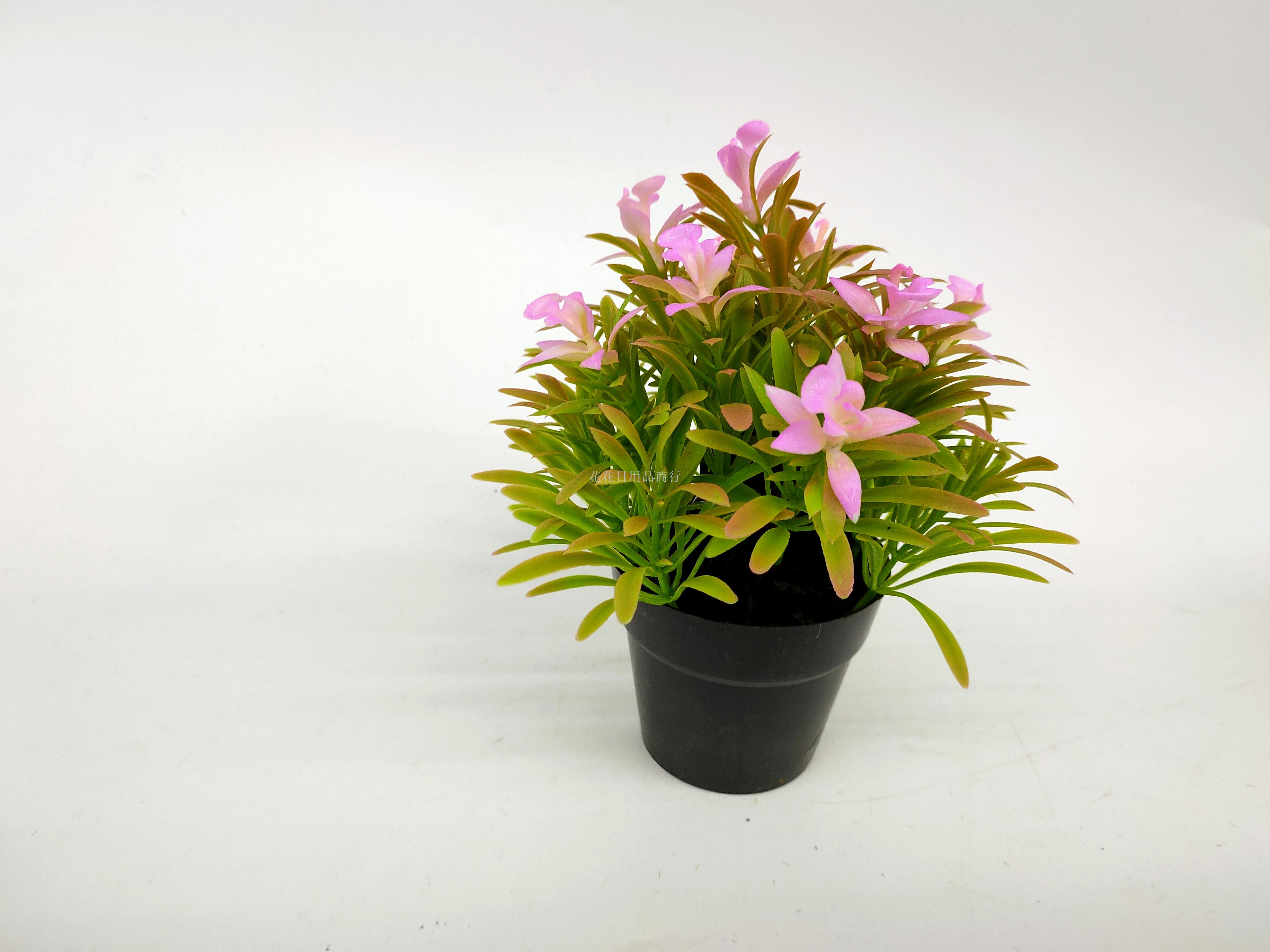 Artificial flower false flower black plastic basin flower flower bonsai decoration living room bedroom table and so on