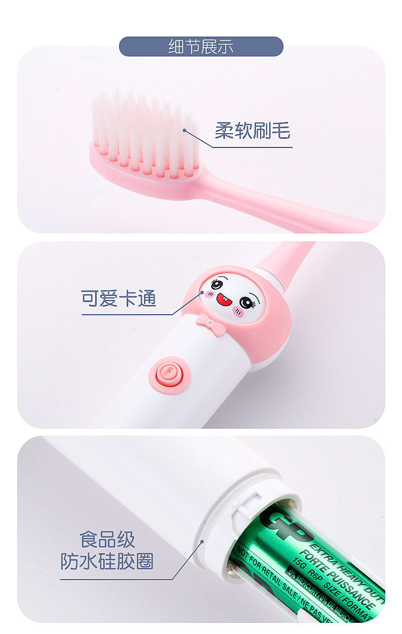 Cartoon Sonic Electric Toothbrush Children Student Party Oral Clean Soft Bristle Automatic Toothbrush Waterproof Non-Slip Small Head Brush Cartoon Sonic Electric Toothbrush Children Student Party Oral Clean Soft Bristle Automatic Toothbrush Waterproof Non-Slip Small Head Brush