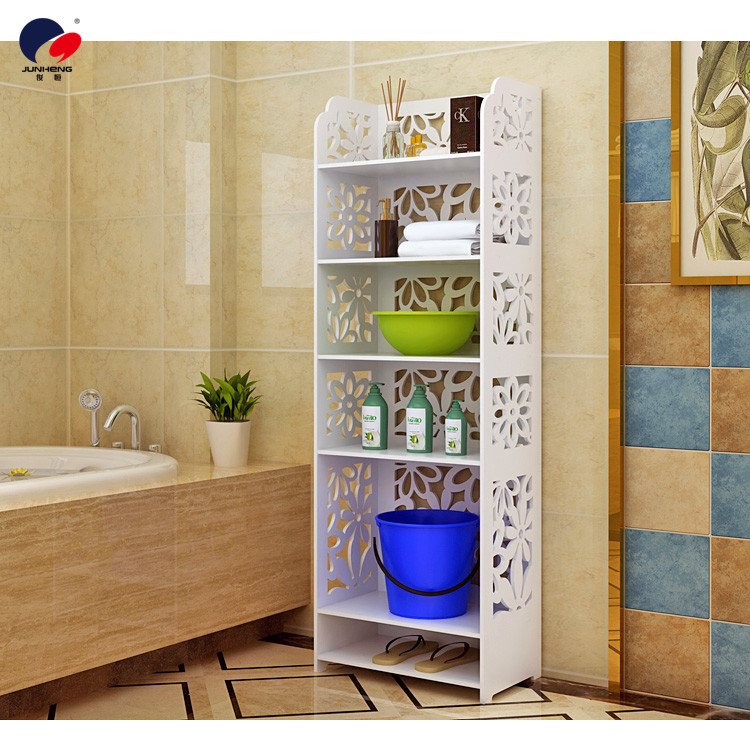 Bathroom Bucket Washbasin Storage Rack Bathroom Floor-Type Door-Free Storage Rack Washstand Side Pastoral Organizing Rack