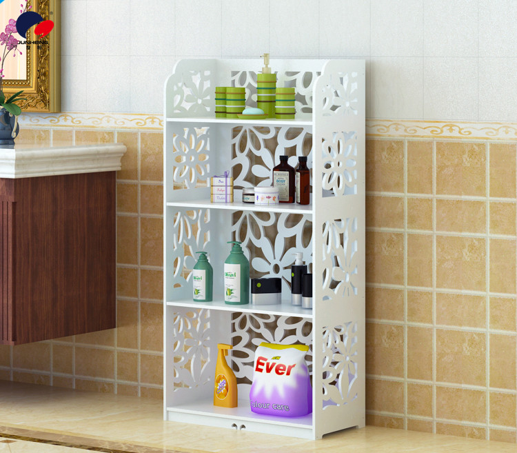 Bathroom Bucket Washbasin Storage Rack Bathroom Floor-Type Door-Free Storage Rack Washstand Side Pastoral Organizing Rack