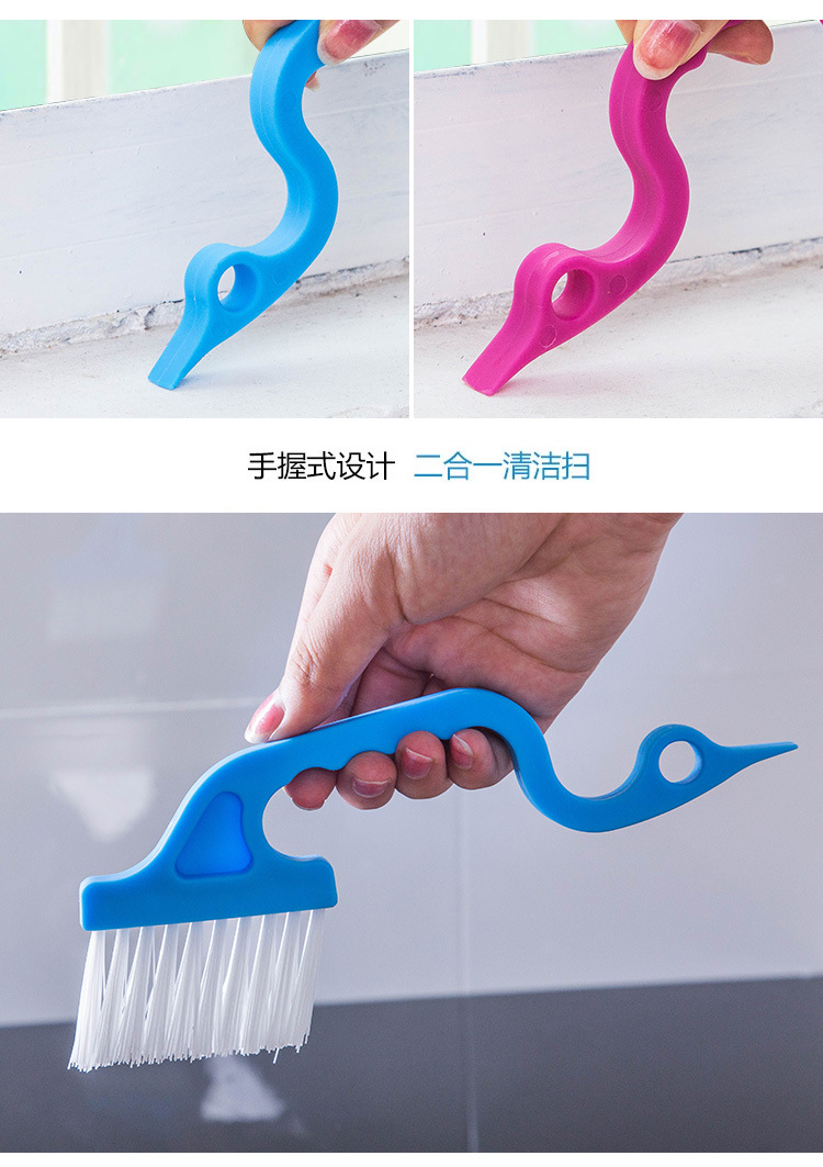 Use a small kitchen brush to clean Windows and Windows