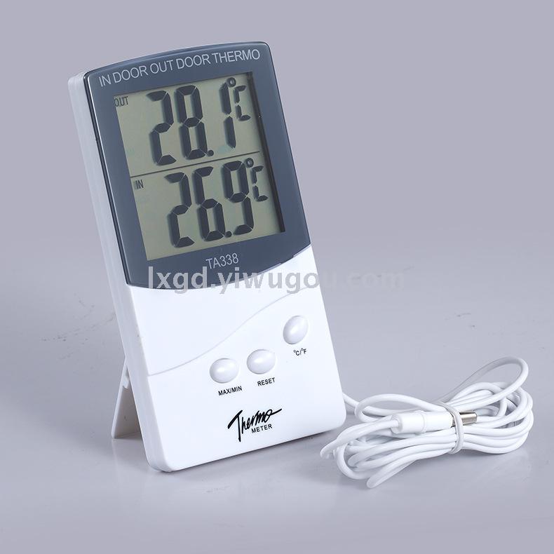 Ta338 Indoor and Outdoor Dual Temperature Display Thermometer Memory Breeding Greenhouse Thermometer External Temperature Sensor Ta338 Indoor and Outdoor Dual Temperature Display Thermometer Memory Breeding Greenhouse Thermometer External Temperature Sensor