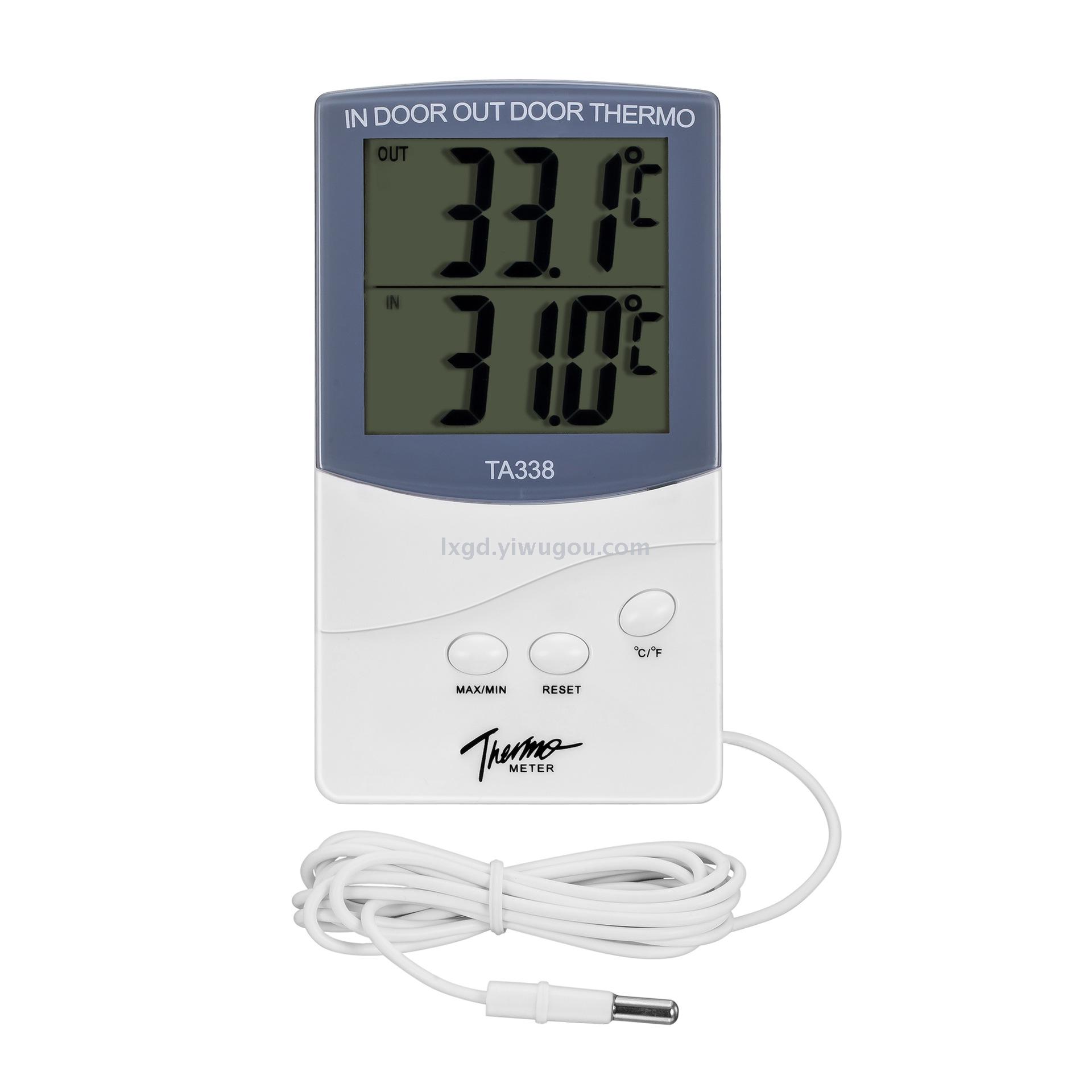 Ta338 Indoor and Outdoor Dual Temperature Display Thermometer Memory Breeding Greenhouse Thermometer External Temperature Sensor Ta338 Indoor and Outdoor Dual Temperature Display Thermometer Memory Breeding Greenhouse Thermometer External Temperature Sensor