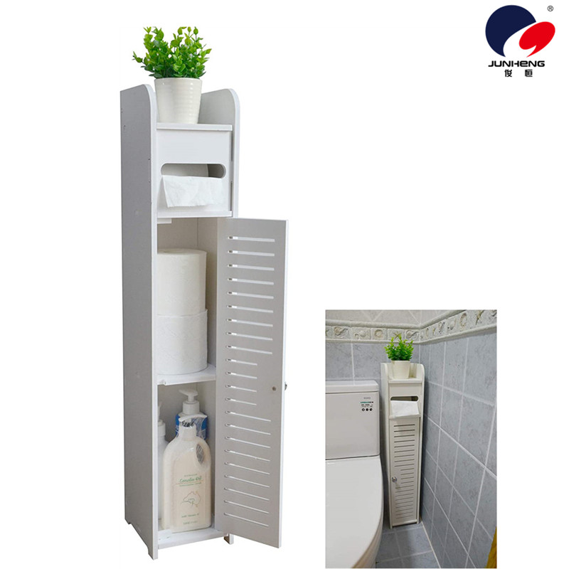 Bathroom Storage Rack Storage Rack Tissue Holder Corner Floor Cabinet with Door Toilet Dressing Table Narrow White Bathroom Storage Rack Storage Rack Tissue Holder Corner Floor Cabinet with Door Toilet Dressing Table Narrow White