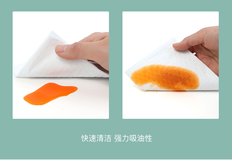 Kitchen Disposable Water Absorption and Oil Removal Cleaning Dish Towel Household Multi-Functional Extraction Wet and Dry Dual-Use Lazy Rag