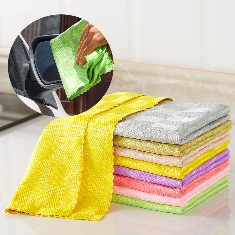 Absorbent Hanging Hand Towel Coral Fleece Lazy Rag Large Kitchen Edge Pineapple Plaid Dishcloth Wholesale Absorbent Hanging Hand Towel Coral Fleece Lazy Rag Large Kitchen Edge Pineapple Plaid Dishcloth Wholesale