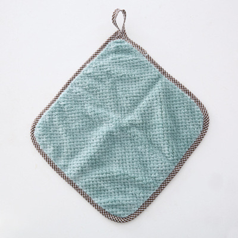 Absorbent Hanging Hand Towel Coral Fleece Lazy Rag Large Kitchen Edge Pineapple Plaid Dishcloth Wholesale Absorbent Hanging Hand Towel Coral Fleece Lazy Rag Large Kitchen Edge Pineapple Plaid Dishcloth Wholesale
