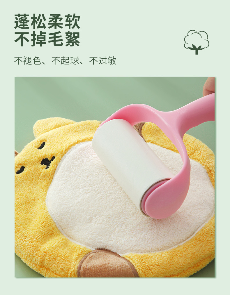 8 Fat Cat Hand Towel Coral Fleece Children's Cartoon Handkerchief Kitchen Absorbent Rag Hanging Thickening Towel