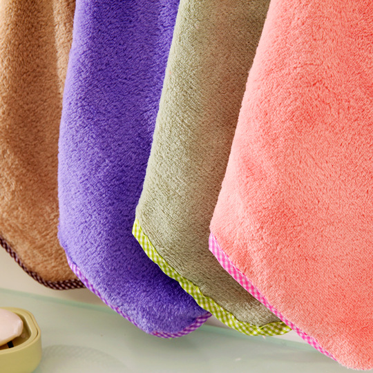 Creative Cute Bunny Kitchen Thickened Hanging Coral Fleece Absorbent Hand Towel Bathroom Cartoon Hand Towel