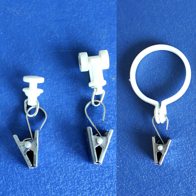 Curtain Hook Curtain Hook Clip Buckle Accessories Little Clip Curtain Loop Curtain Rod Iron Hoop Retaining Ring
