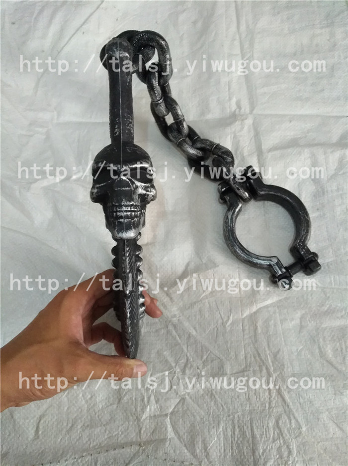 Halloween weapons hook hook chain hand holding skeleton hook iron chain clavicle hook Halloween weapons hook hook chain hand holding skeleton hook iron chain clavicle hook