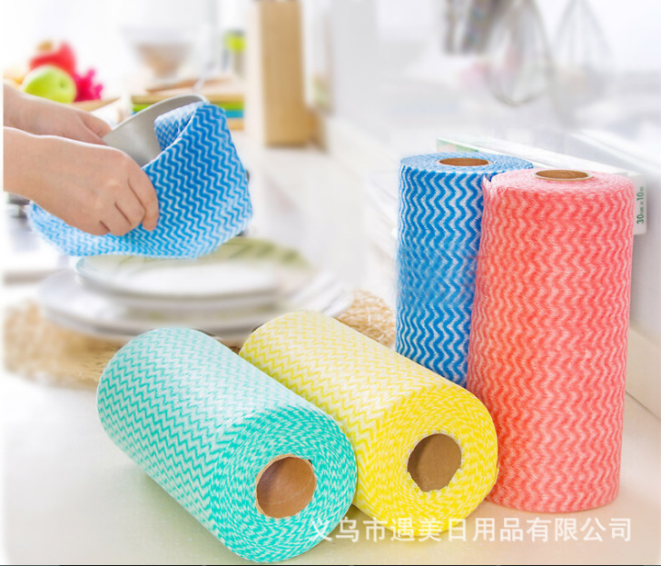 Pot Non-Woven Stripe Dish Towel Absorbent Blue Internet Hot Kitchen Tool