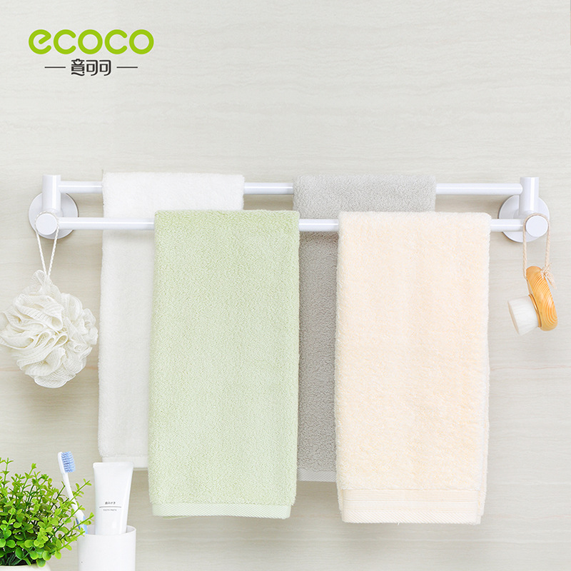 Magic sucker double rod towel rack non-punch bath towel rack bathroom towel rack kitchen towel rack