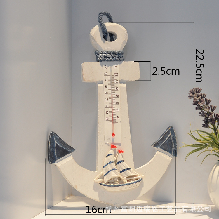 23cm iron Anchor Mediterranean Decorative wood hook Creative Home decoration Marine style Children's room Pendant 23cm iron Anchor Mediterranean Decorative wood hook Creative Home decoration Marine style Children's room Pendant