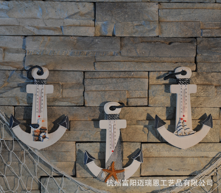 23cm iron Anchor Mediterranean Decorative wood hook Creative Home decoration Marine style Children's room Pendant 23cm iron Anchor Mediterranean Decorative wood hook Creative Home decoration Marine style Children's room Pendant